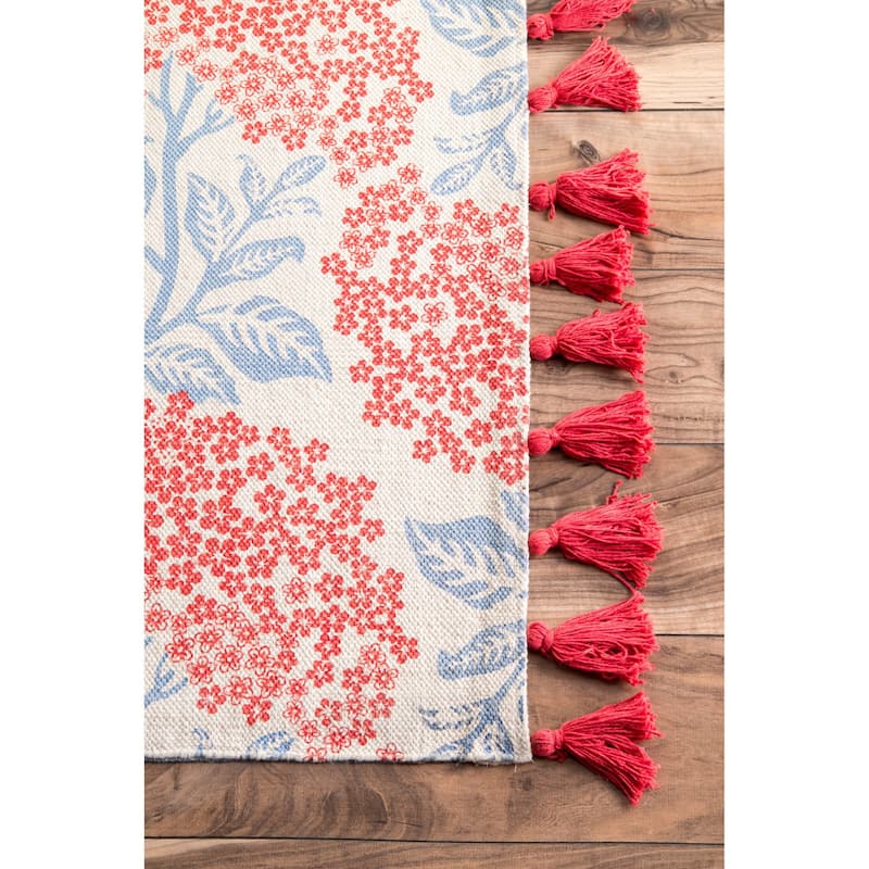 Nuloom Handmade by Thomas Paul Cotton Printed Whale Area Rug