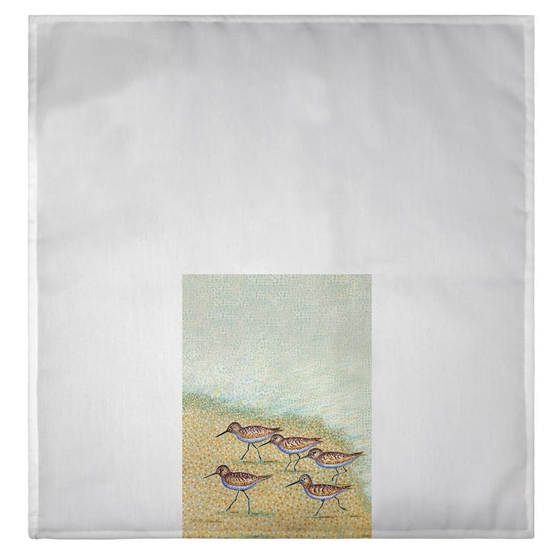 Pointillist Sanderlings Guest Towel - 20x20
