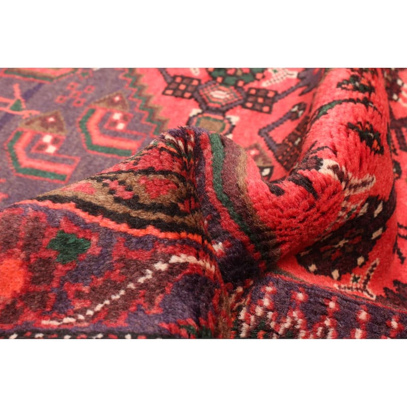 ECARPETGALLERY Hand-knotted Andelz Red Wool Rug - 4'2 x 6'5