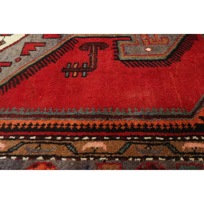 ECARPETGALLERY Hand-knotted Konya Anatolian Red Wool Rug - 4'4 x 7'1