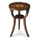 preview thumbnail 1 of 1, Handmade Round Cherry Finish Accent Table Round Cherry Accent Table