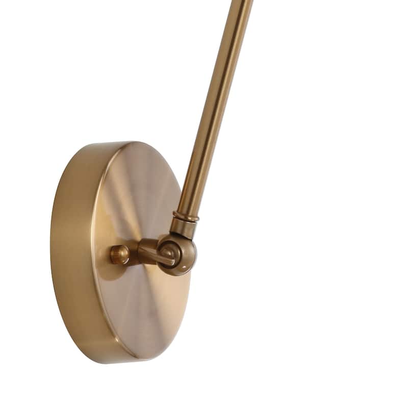 Elliot 7" Adjustable Arm Metal LED Wall Sconce, Chrome by JONATHAN Y