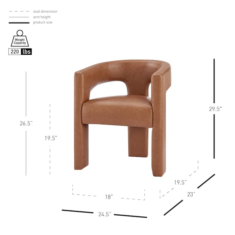 NPD Furniture Sherlyn Dining Side Arm Chair
