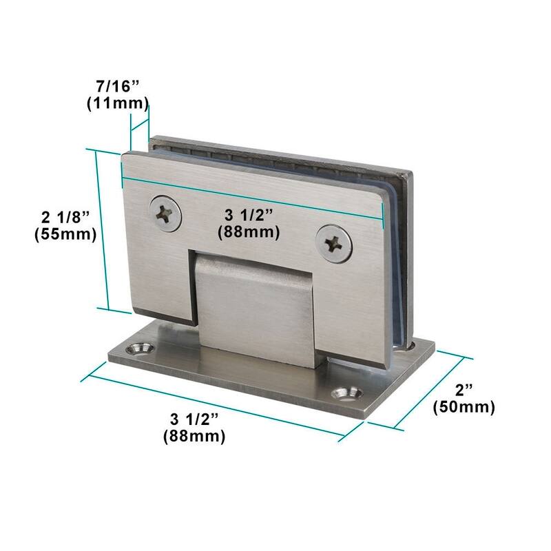 ELEGANT Frameless Pivot Shower Door Glass Wall Mount Hinge Replacement Parts