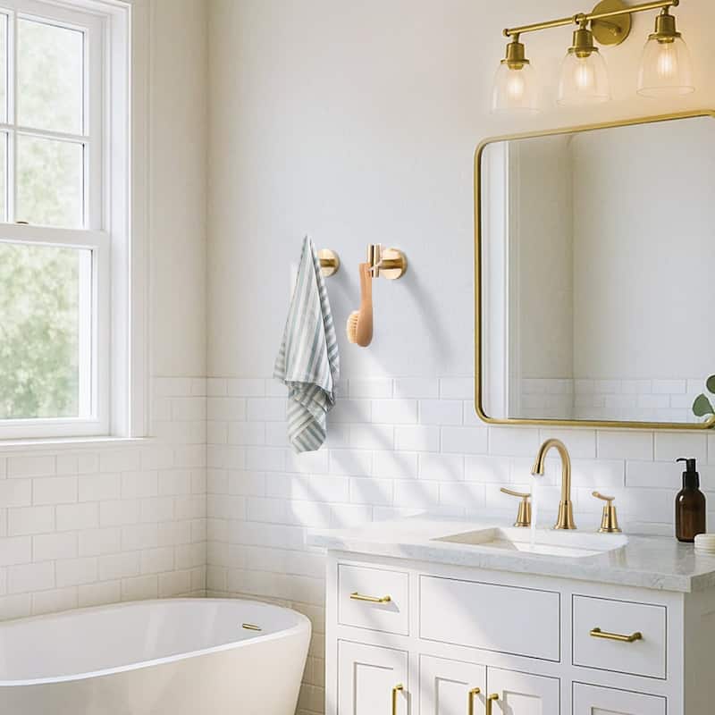 WOWOW Stainless Steel J-Hook Robe/Towel Hook 2 PCS