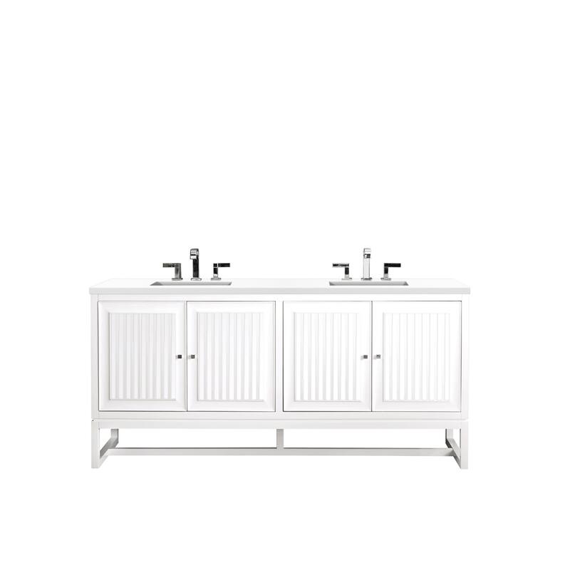 James Martin Vanities E645-V72-3WZ Athens 72" Free Standing Double