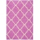 preview thumbnail 86 of 162, SAFAVIEH Dallas Shag Giusy Trellis 1.5-inch Thick Rug 4' x 6' - Pink/Ivory - Rectangle