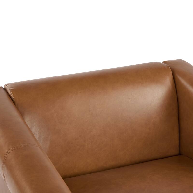 34" Mid-Century Modern Accent Chair w/ Deep Cushions & Wide Armrests - Ideal for Living Room Bedroom Office