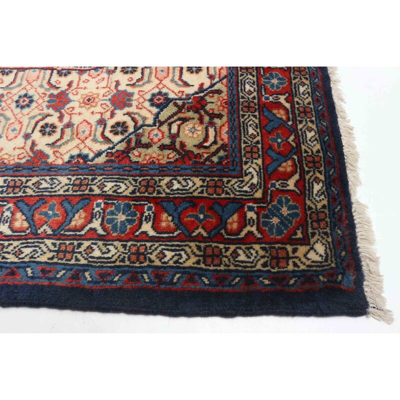 ECARPETGALLERY Hand-knotted Kayseri Vintage Dark Navy Wool Rug - 3'3 x 5'7
