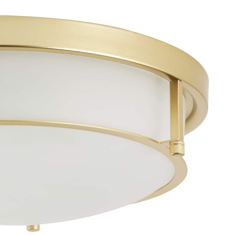 13-Inch Farmhouse Flush Mount Round Ceiling Light Fixture for Hallway