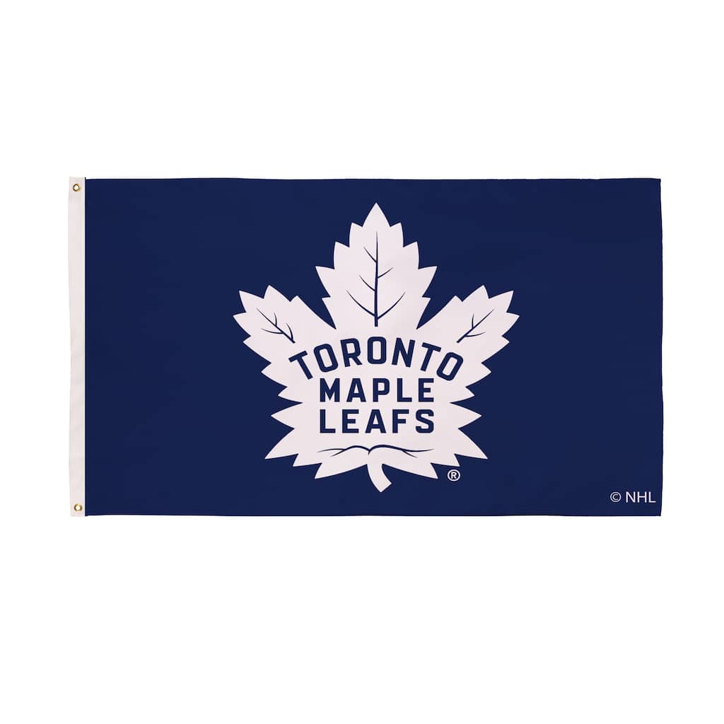 Toronto Maple Leafs Single Sided Flag w/ 2 Grommets, 3'x5'