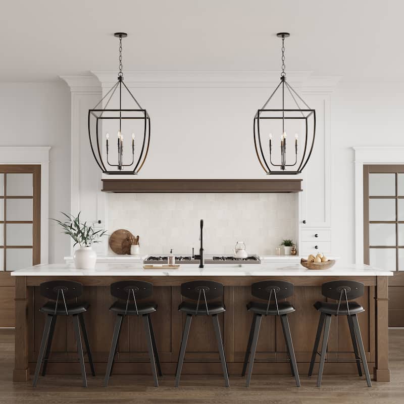 Millennium Lighting Kelsey 4 Light Pendant Fixture - 31.75 Inch - 31.75 Inch - Matte Black
