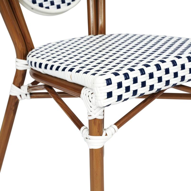 Stacking Bistro Chairs with Metal Frames