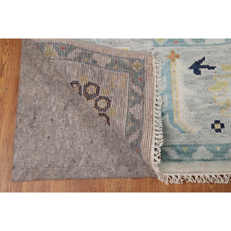 Oushak Style Area Rug Handmade Transitional Wool Carpet - 8'10"x 11'10"
