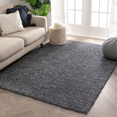 Well Woven Madison Shag Piper Ethnic Modern Shag Solid Area Rug
