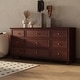 preview thumbnail 47 of 56, Timechee 63'' W Dresser White Chest Srorage Cabinet Lacquer Drawers