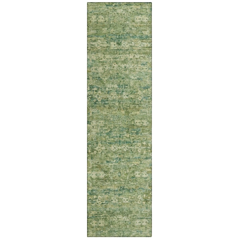 Machine Washable Indoor/ Outdoor Traditional Harmony Chantille Rug