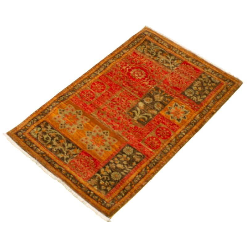 ECARPETGALLERY Handknotted Lahore Finest Collection Brown Wool Rug 3