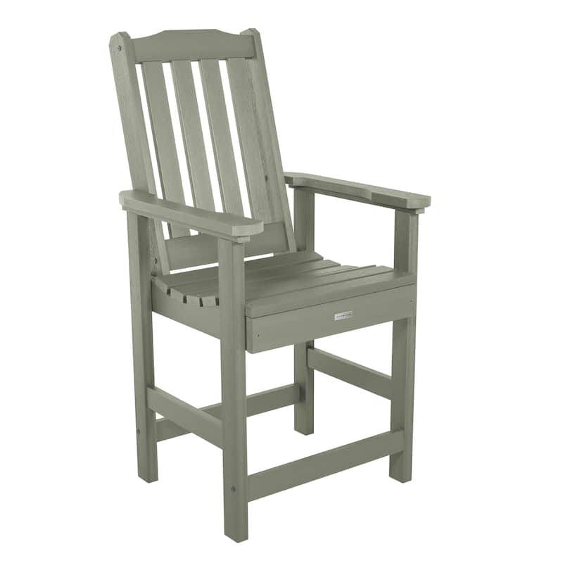 Lehigh Eco-friendly Counter Height Outdoor Dining Armchair - Eucalyptus