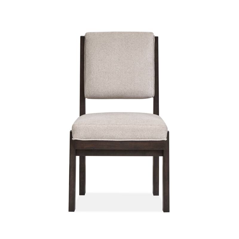 Magnussen Home Tauren Coffee Bean Upholstered Side Chair Two Pack - 20.25''W x 24.63''D x 36''H