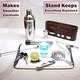 preview thumbnail 10 of 14, Bar Social 10 piece Bartender Cocktail Shaker Set with Stand