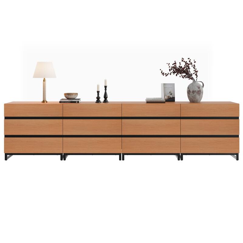 Dresser for Bedroom, Closet Organizers and Storage with Adjustable Shelves, Wooden Modern Dresser