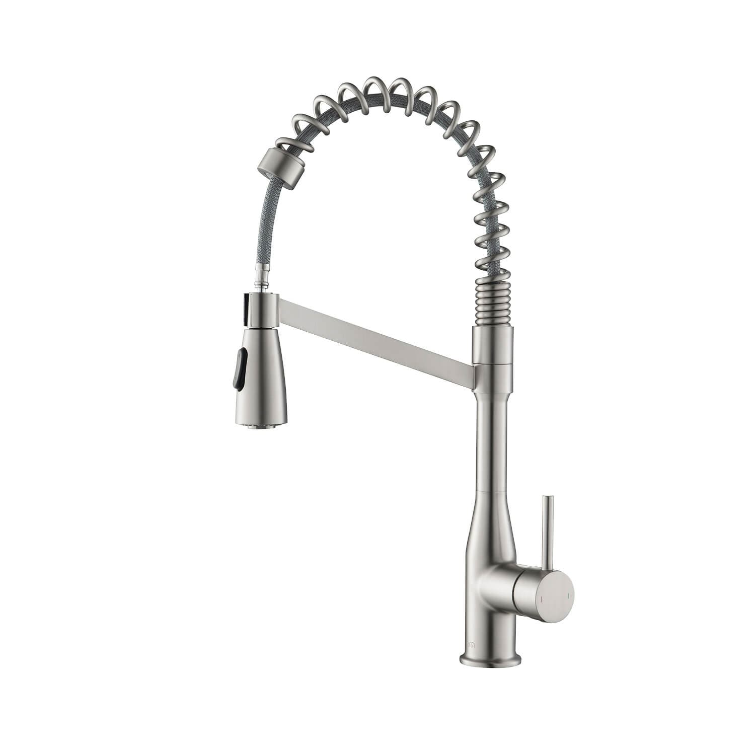 High Arc Pull Out Single Level Lead Free Brass Kitchen Faucet ...
