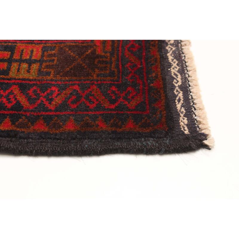 ECARPETGALLERY Hand-knotted Teimani Red Wool Rug - 3'6 x 6'6