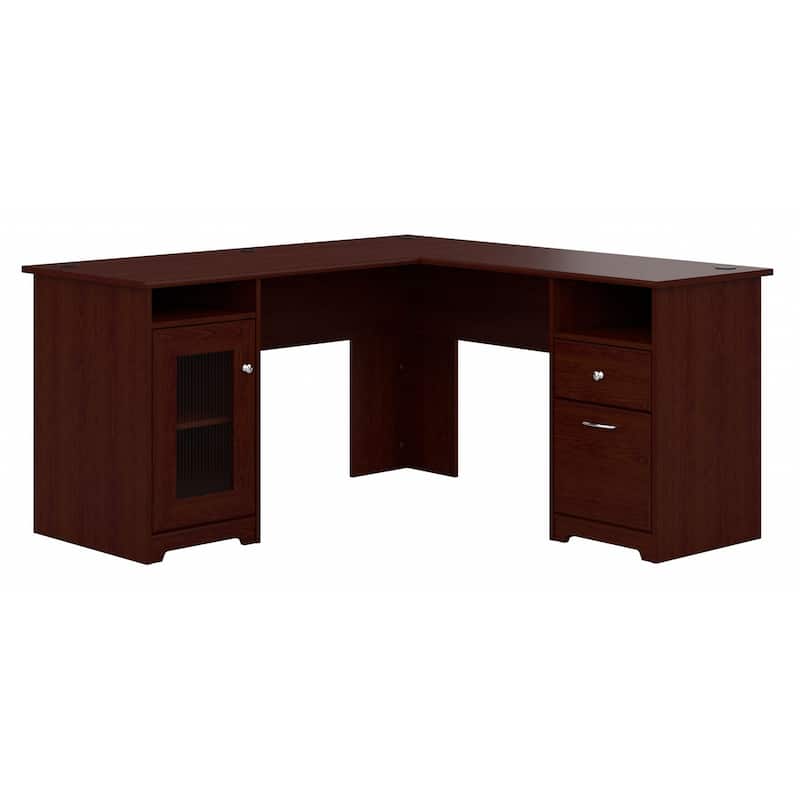 Cabot 60W L Shaped Computer Desk with Storage by Bush Furniture