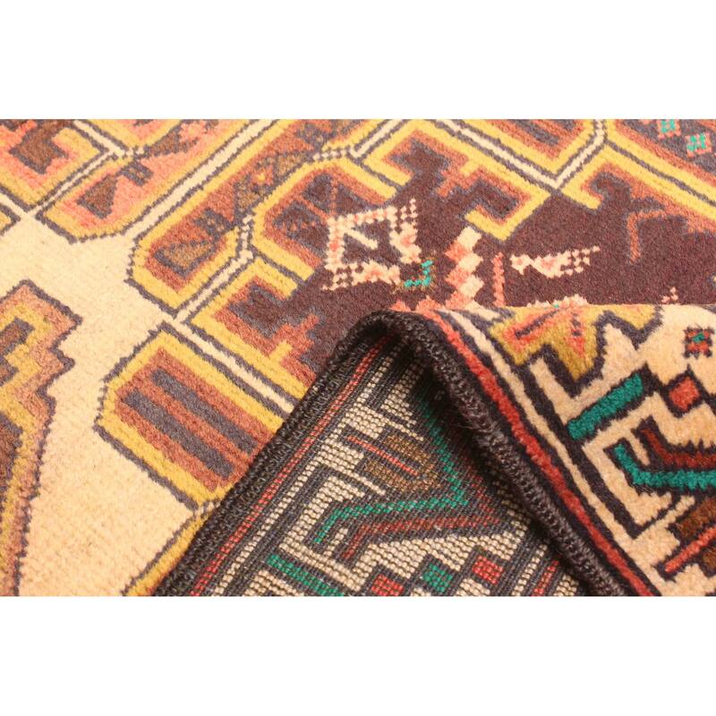 ECARPETGALLERY Hand-knotted Teimani Beige Wool Rug - 2'8 x 4'4