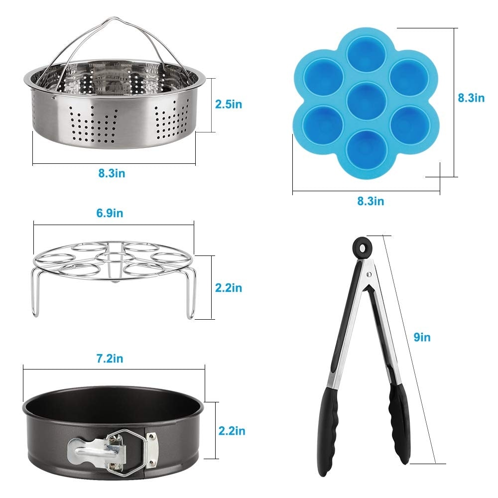 Instant Pot Accessories Set Steamer Basket for Insta Pressure Cooker  5,6,8qt - On Sale - Bed Bath & Beyond - 35096943
