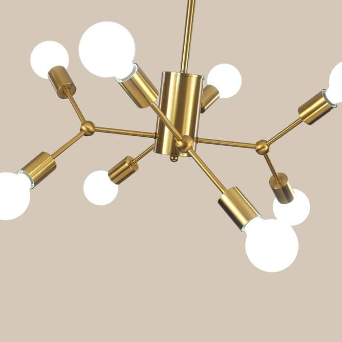 8-Light Dimmable Modern Sputnik Sphere Chandelier