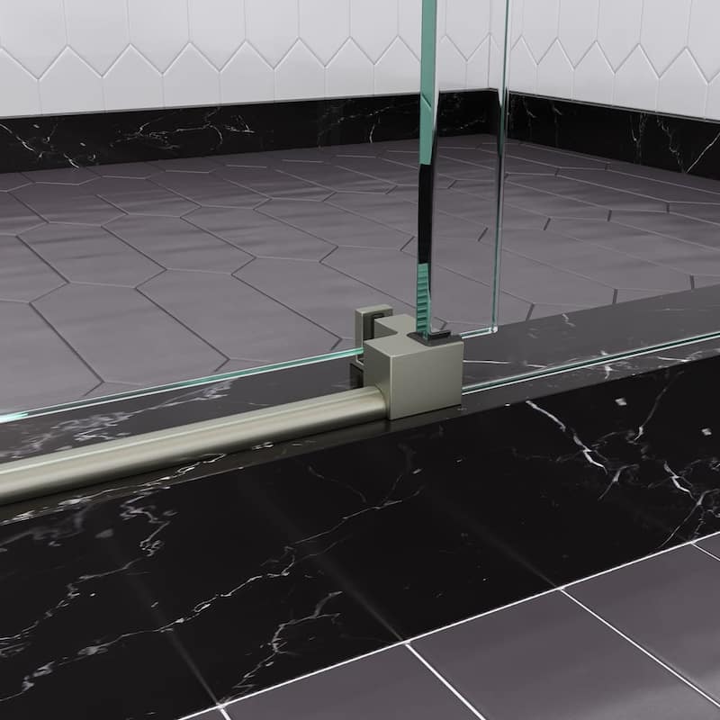 Seawin Briza 44 - 48 x 76 inches Frameless Sliding Shower Door 3/8 in. (10 mm) Clear Tempered Glass with NanoShield Coating