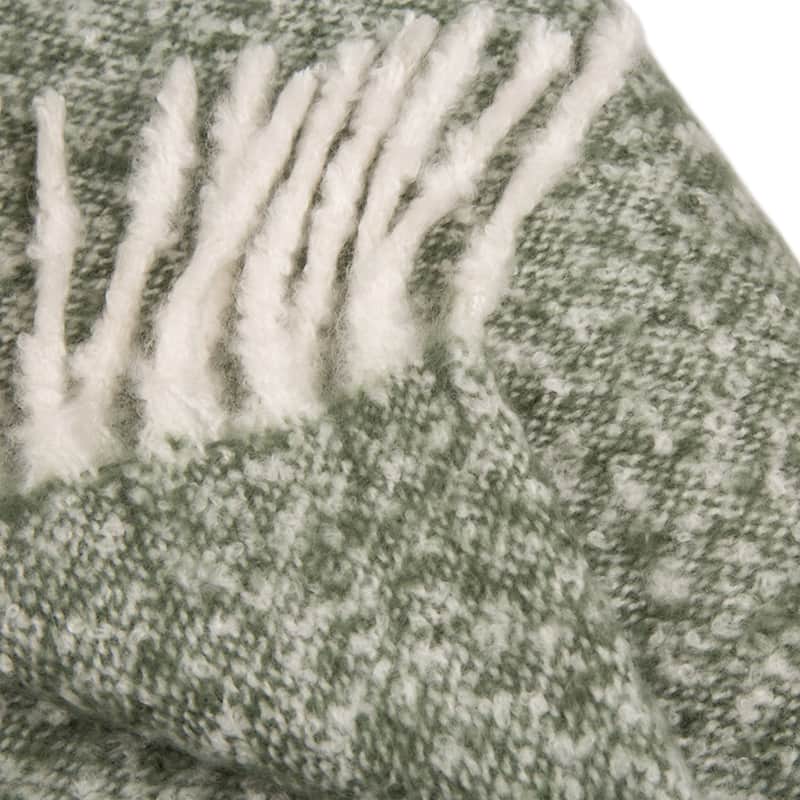 Glitzhome 50x60 Curated Nomad Division Striped Woven Jacquard Throw Blankets
