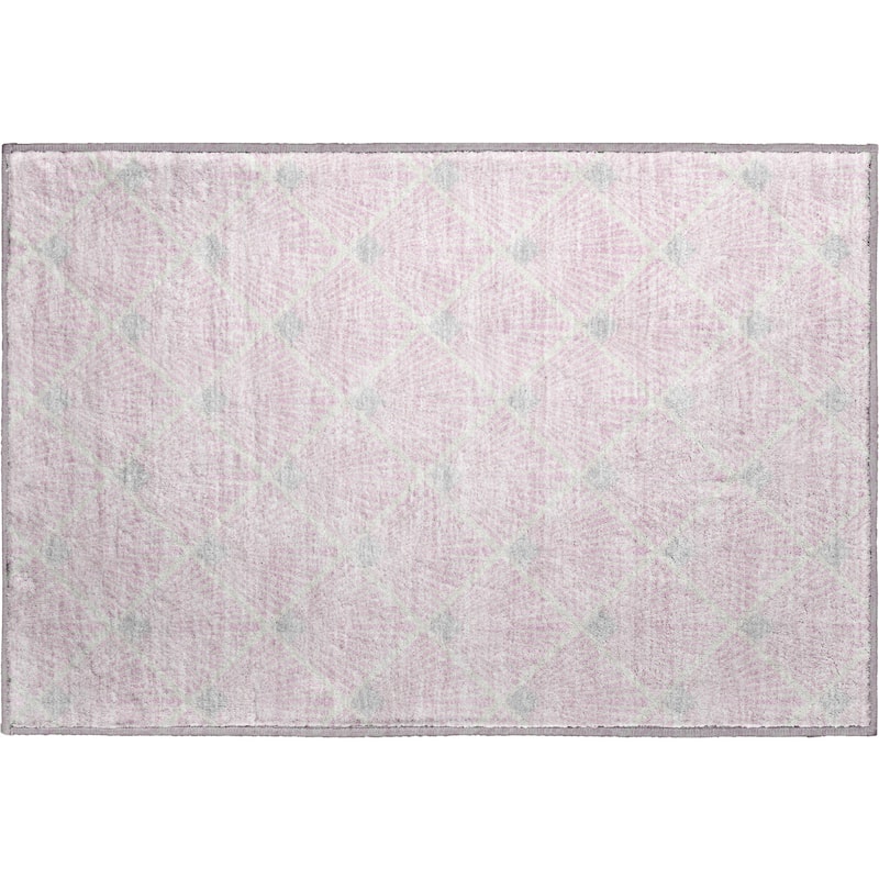 Premium Washable Super Soft Diamond Trellis Mayfield Rug