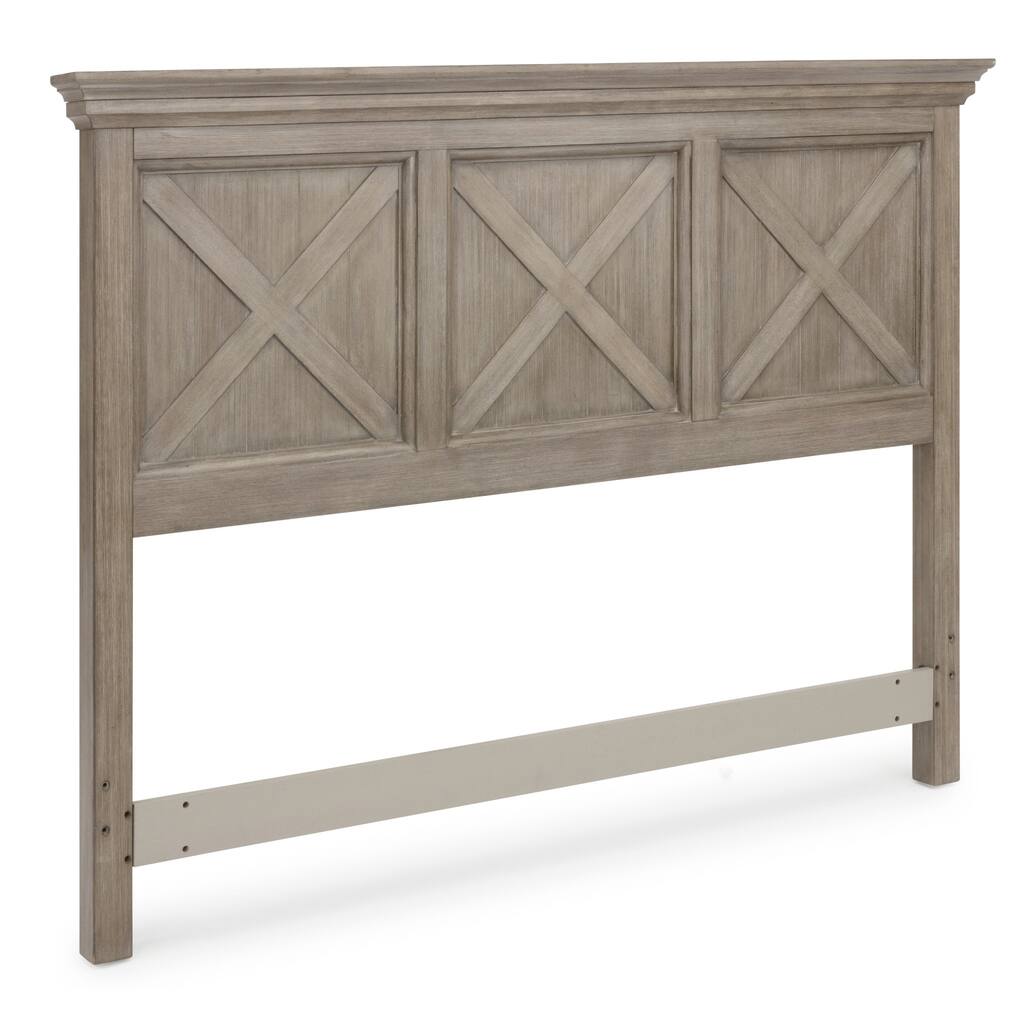 Homestyles Mountain Lodge Gray Wood Queen Headboard