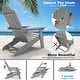 preview thumbnail 17 of 50, WINSOON All Weather HIPS Outdoor Folding Adirondack Chairs Outdoor Chairs Set of 4