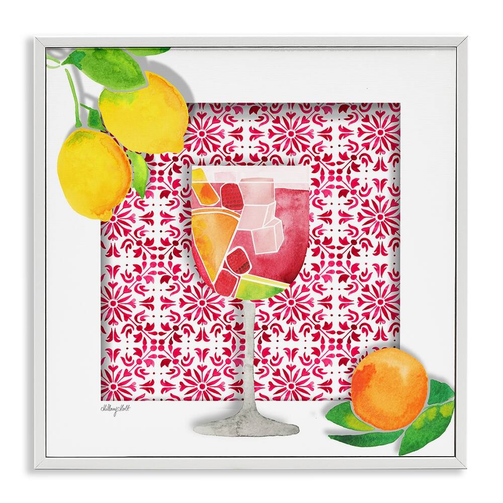 Stupell Fruity Sangria Drink Framed Giclee Art Design By Hillary Holt