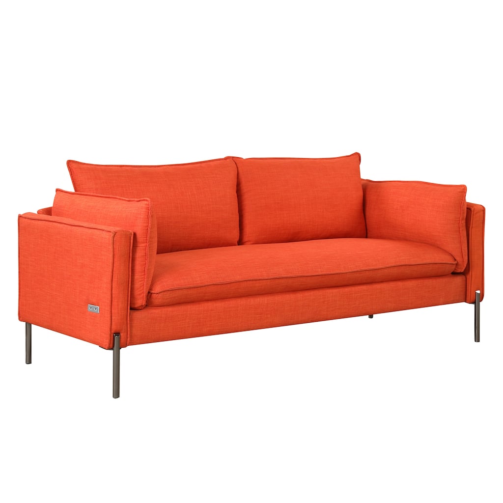 76.2" Modern Style 3 Seat Sofa for Living Room
