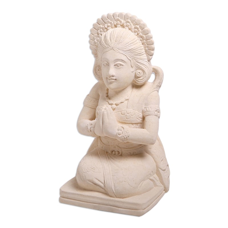 Novica Handmade Balinese Jegeg Sandstone Sculpture