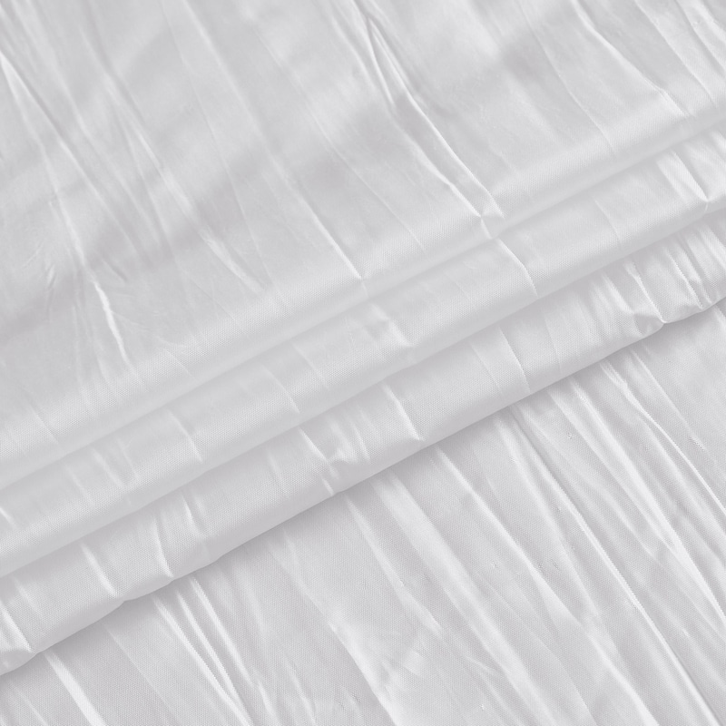 Dainty Home Verona Crushed Silk Light Filtering Grommet Single Panel Extra Wide Curtains