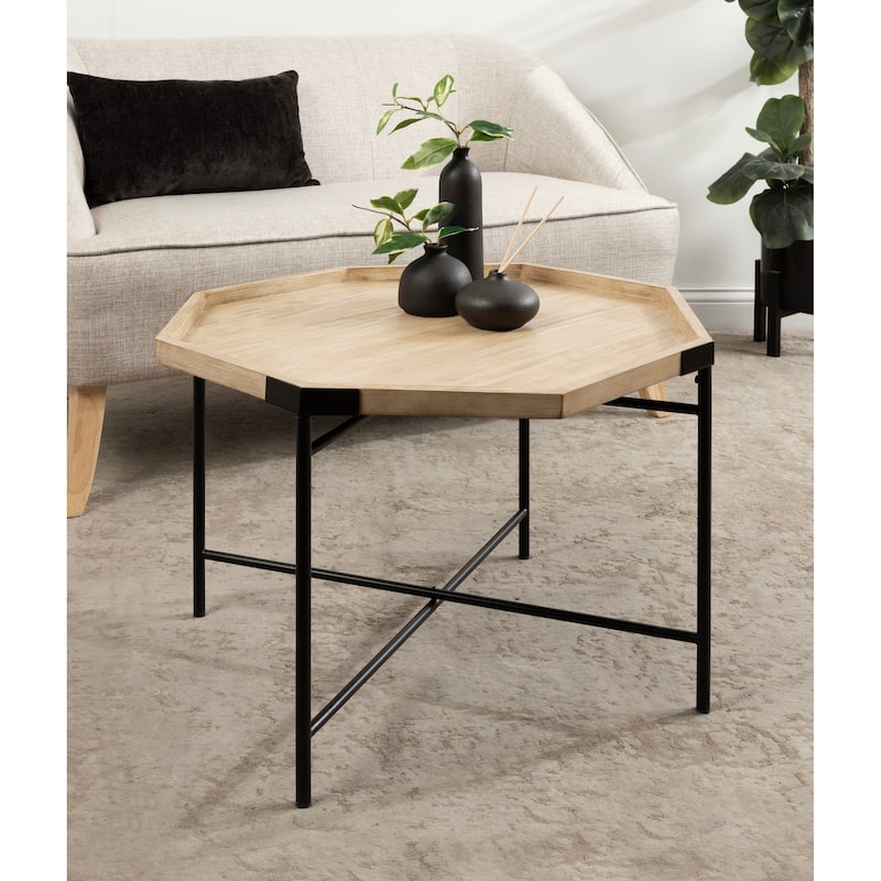 Kate and Laurel Occonor Octagon Wood Coffee Table On Sale Bed Bath