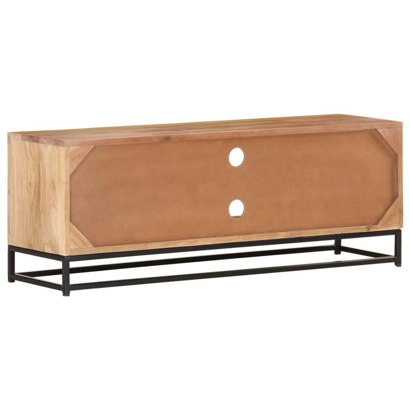 vidaXL TV Stand 43.3"x11.8"x15.7" Solid Wood Acacia