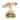 Metal Telescope with Compass Base - Brass - Roche River Decor