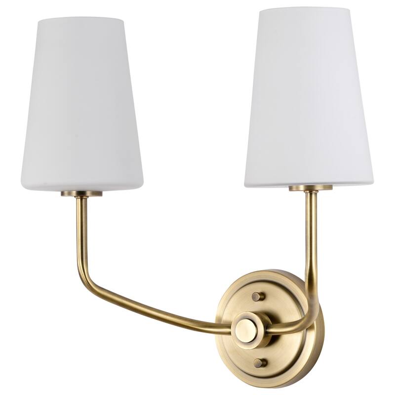 Nuvo Lighting 60/7882 Cordello 2 Light 15" Tall Wall Sconce - Vintage Brass