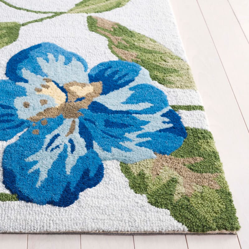 SAFAVIEH Handmade Jardin Hipolita Country Floral Wool Rug