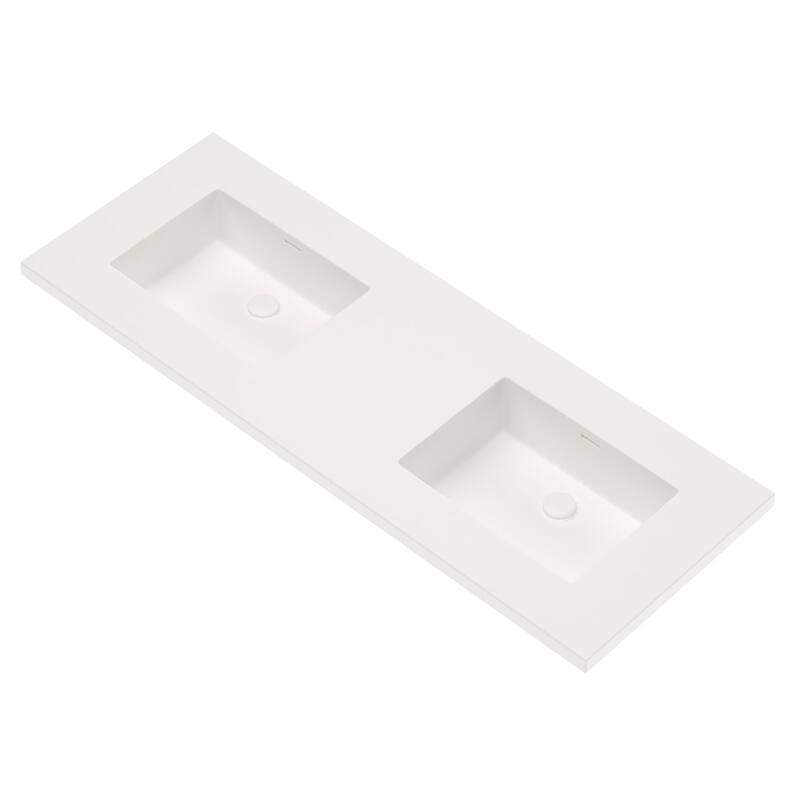 Serenity Solid-Surface Bathroom Vanity Top with Sink