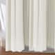 Lush Decor Two-tone Linen Button Shower Curtain