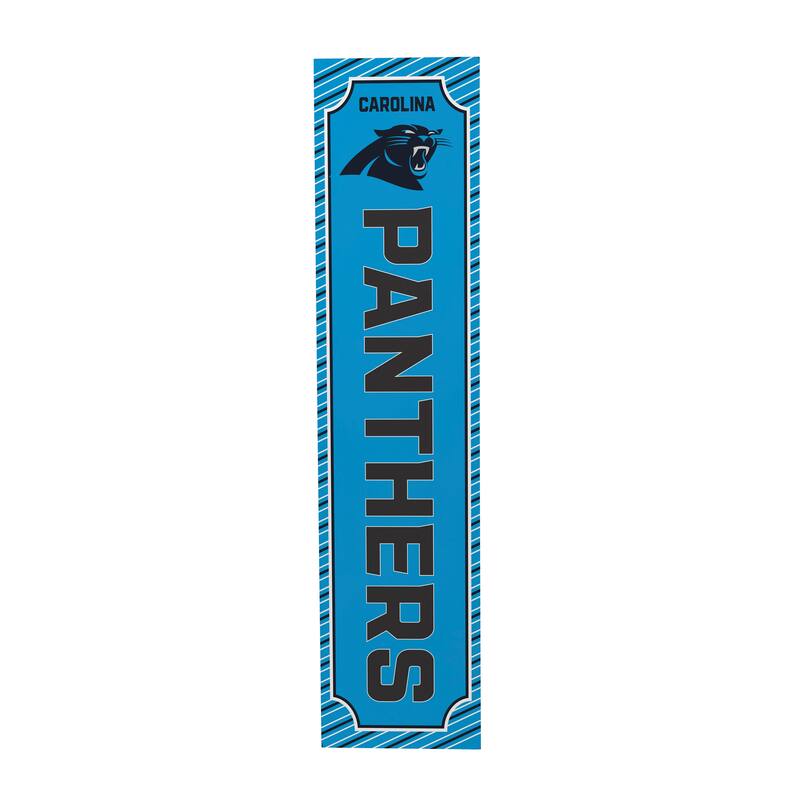 47" Double Sided Seasonal Porch Leaner, Carolina Panthers - 47" x 11.25"