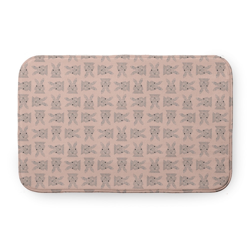 Criss Cross Bunnies Bathmat